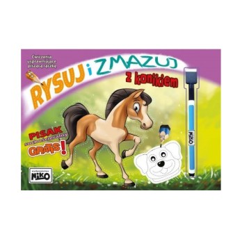 KSIĄŻECZKA RYSUJ I ZMAZUJ Z KONIKIEM 5517