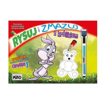 KSIĄŻECZKA RYSUJ I ZMAZUJ Z KRÓLIKIEM 5494