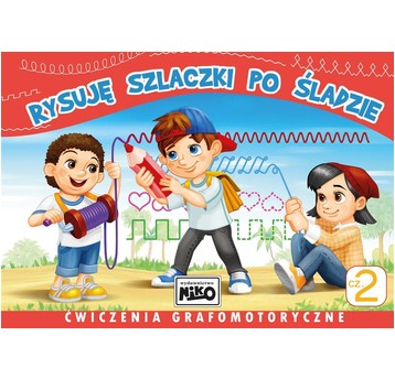 KSIĄŻECZKA Rysuję szlaczki po śladzie.Ćwiczenia
