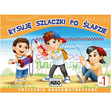 KSIĄŻECZKA Rysuję szlaczki po śladzie.Ćwiczenia