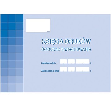 KSIĘGA DRUKÓW ŚCISŁEGO ZARACHOWANIA A4 710-1
