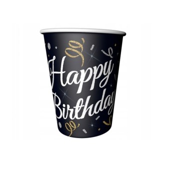 Kubeczki papierowe B&C Happy Birthday, 250
