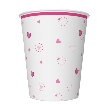 KUBECZKI PAPIEROWE DAISY 250ML 8SZT OGÓLNE 030501