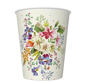 KUBECZKI PAPIEROWE DAISY 250ML 8SZT OGÓLNE 034401