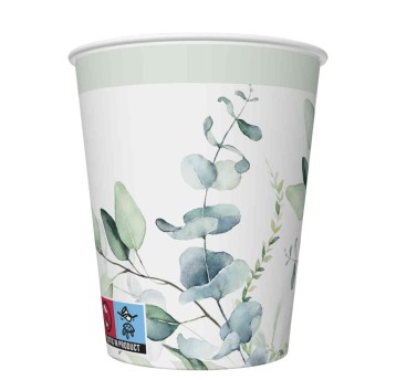 KUBECZKI PAPIEROWE DAISY 250ML 8SZT OGÓLNE 035401