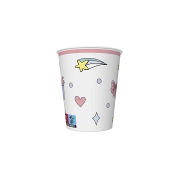 KUBECZKI PAPIEROWE DAISY 250ML 8SZT. OGÓLNE 037001