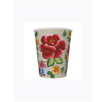 KUBECZKI PAPIEROWE MAKI 250ML FOLK (8) 056801