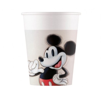 KUBECZKI PAPIEROWE MICKEY I MINNIE 200ML 8SZT