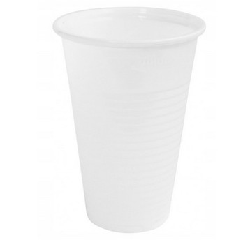 KUBEK BIAŁY PLASTIK TERMICZNY 200ML 100SZT