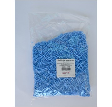 Kulki styropianowe KSK-4-1256 niebieskie 4mm, 10g.