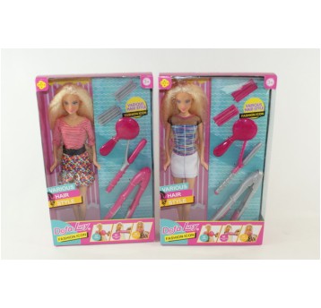 LALKA 2AST. +ZESTAW FRYZJERSKI 3803