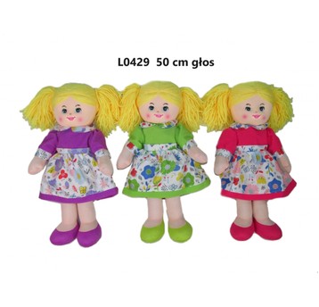 LALKA 3 RODZ GŁOS 50CM MIX 165770