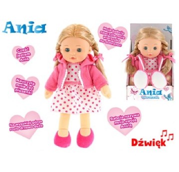 LALKA ANIA ŚPIEWAJĄCA PO POLSKU 31CM BLONDYNKA2548