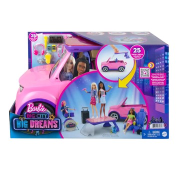 LALKA BARBIE BIG CITY SAMOCHÓD KONCERTOWA SCENA