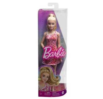 LALKA BARBIE FASHION SUKIENKA W KWIATKI HJT02
