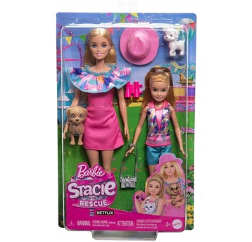 LALKA BARBIE STACIE I BARBIE 2PAK HRM09 WB 0349