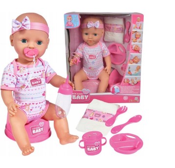 LALKA BOBAS NEW BORN+DUŻY NOCNIK 0055