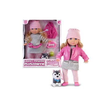 LALKA NATALIA Z PIESKIEM PLUSZOWYM 35 CM.1661