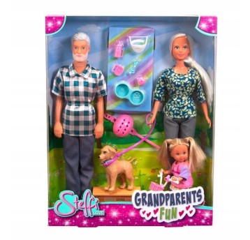 LALKA STEFFI DZIADKOWIE Z WNUCZKĄ 1201