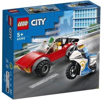 LEGO CITY 60392 MOTOCYKL POLICYJNY POŚCIG 60392