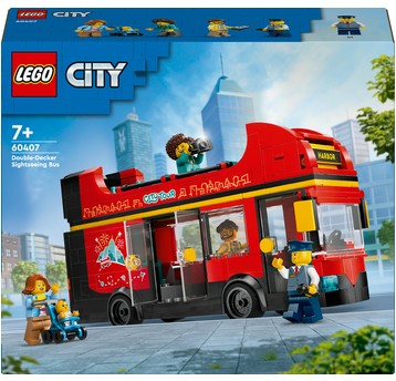 LEGO CITY 60407 AUTOKAR CZERWONY PIĘTROWY
