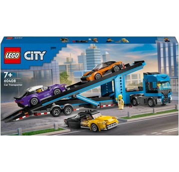 LEGO CITY 60408 LAWETA Z SAMOCHODAMI SPORTOWY 2900