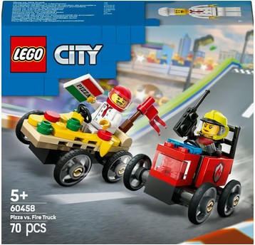 LEGO CITY 60458 ZESTAW WYŚCIGÓWEK PIZZA 4962