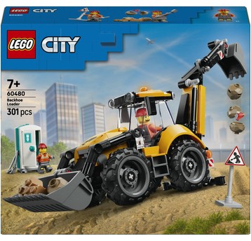 LEGO CITY 60480 Żółta koparko-ładowarka