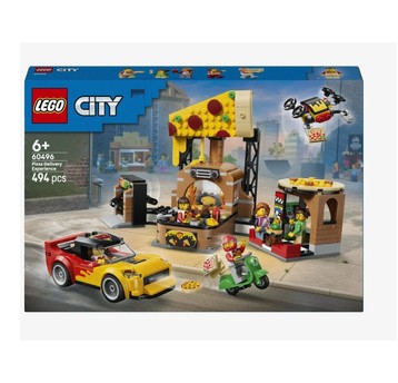 LEGO CITY 60496 Dostawa pizzy z pojazdami