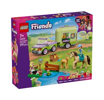 LEGO FRIENDS 42695 Przyczepa z koniem