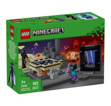 LEGO MINECRAFT 21584 Podróż przez portal netheru
