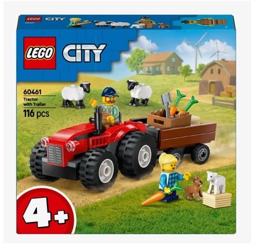 LEGO(R) CITY 60461 Czerwony traktor z przyczepą