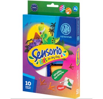 Lekka masa plastyczna Dinozaury Sensorio 10K 6684