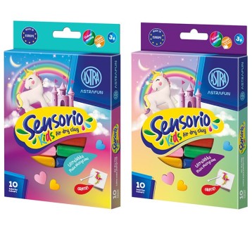Lekka masa plastyczna Jednorożec Sensorio Kids 10k