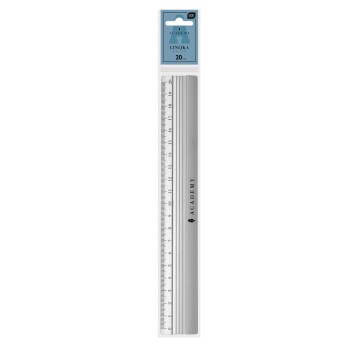 LINIJKA ALUMINIOWA 20CM ACADEMY 6018