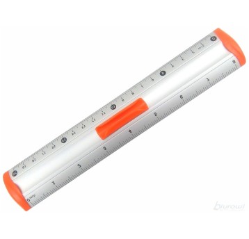 LINIJKA ALUMINIOWA 20CM POMARAŃCZOWA BL040-PB A'12