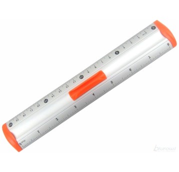 LINIJKA ALUMINIOWA 20CM POMARAŃCZOWA BL040-PB A'12