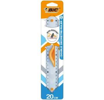 LINIJKA BIC DOUBLE RULER 20CM BL1 4678
