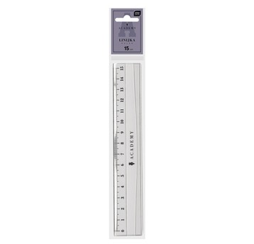 LINIJKA PLASTIKOWA 15CM ACADEMY 5998