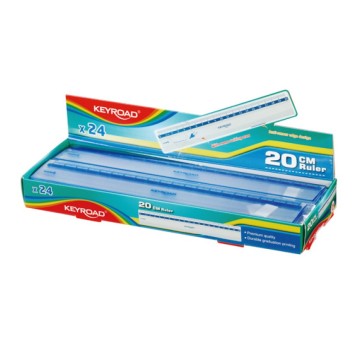 LINIJKA PLASTIKOWA KEYROAD 20CM 4444 A'24