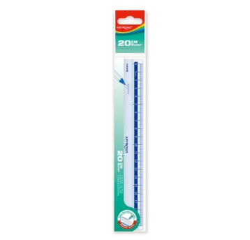 LINIJKA PLASTIKOWA KEYROAD 20CM TRANSPARENTNA 4055