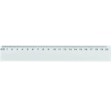 LINIJKA PRZEŹROCZYSTA 20CM GR896 6365 A'90