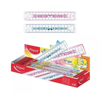 LINIJKA STUDY NIEŁAML.MINI FRIEND 15CM A'20 3013