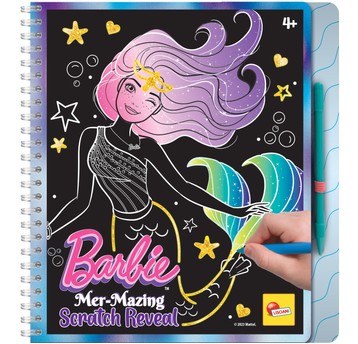 LISCIANI BARBIE SKETCH BOOK MER-MAZING SCRATCH REV