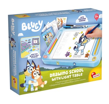 LISCIANI BLUEY SZKOŁA RYSOWANIA Z TABLICĄ LED