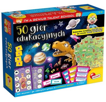 LISCIANI I"M A GENIUS 50 GIER EDUKACYJNYCH 2913