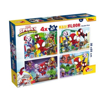 LISCIANI MARVEL PUZZLE DF MAXI FLOOR 4 X 48 SPIDE