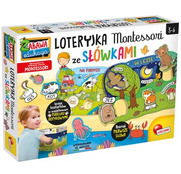 LISCIANI MONTESSORI LOTERYJKA ZE SŁÓWKAMI MONTESS
