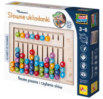 LISCIANI MONTESSORI SŁOWNE UKŁADANKI 2906