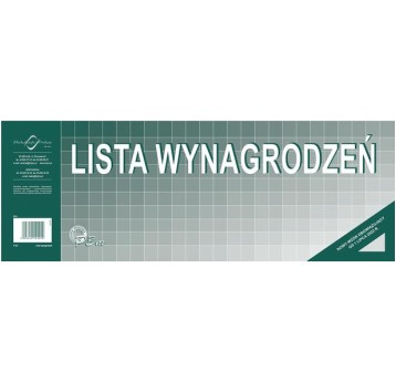 LISTA WYNAGRODZEŃ 1/2 A3 P03-M